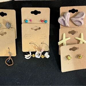 Lot of #7 pierced earrings